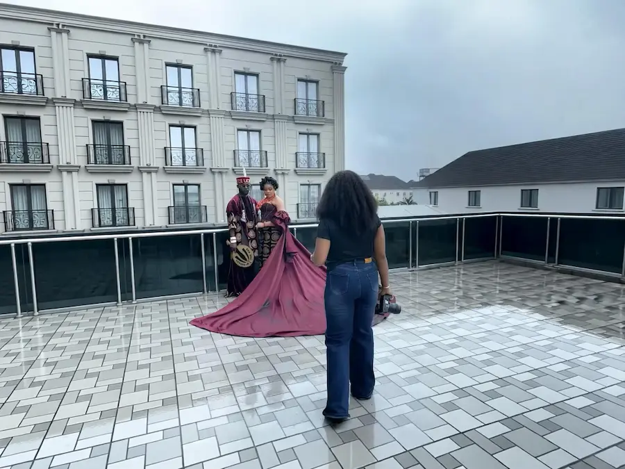Wedding photographer using OurPixo
